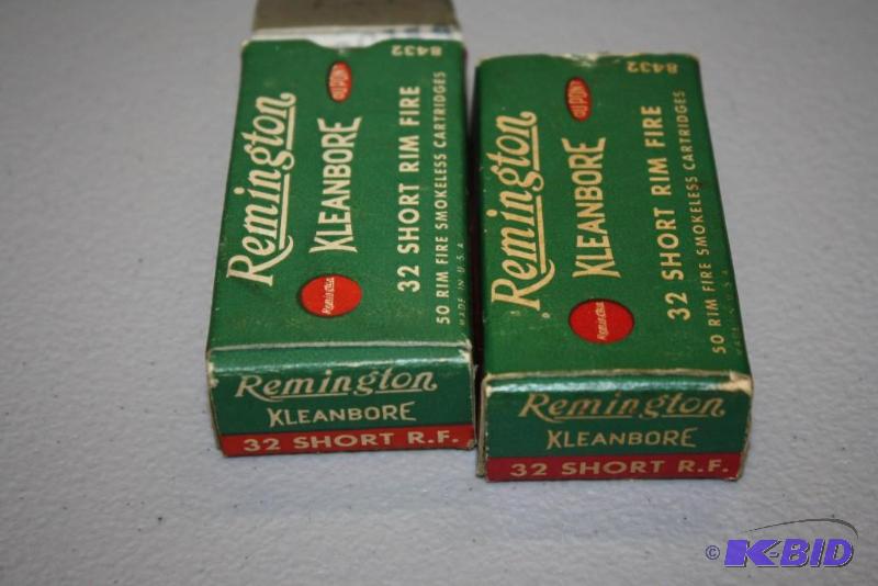 lot 500 image: Miscellaneous 32 Short ammo app. 100 ct....