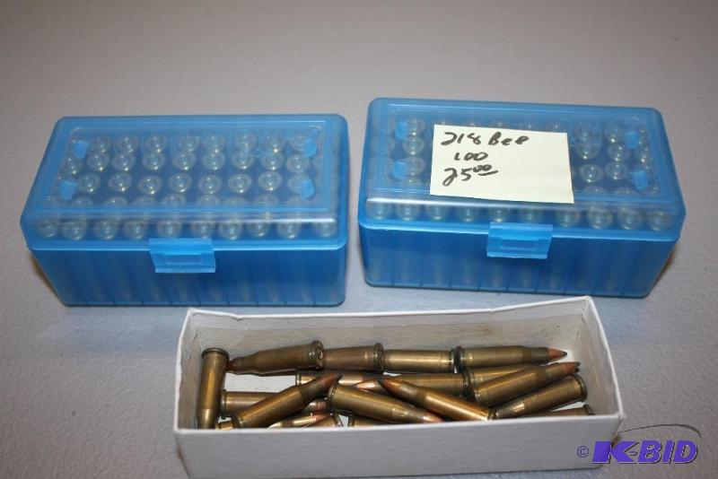 lot 505 image: Miscellaneous 218 Bee ammo app 110 ct....