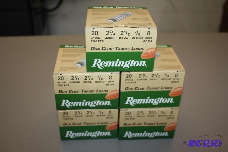 lot 507 image: Remington Gun Club Target Loads 20 gauge 2 3...
