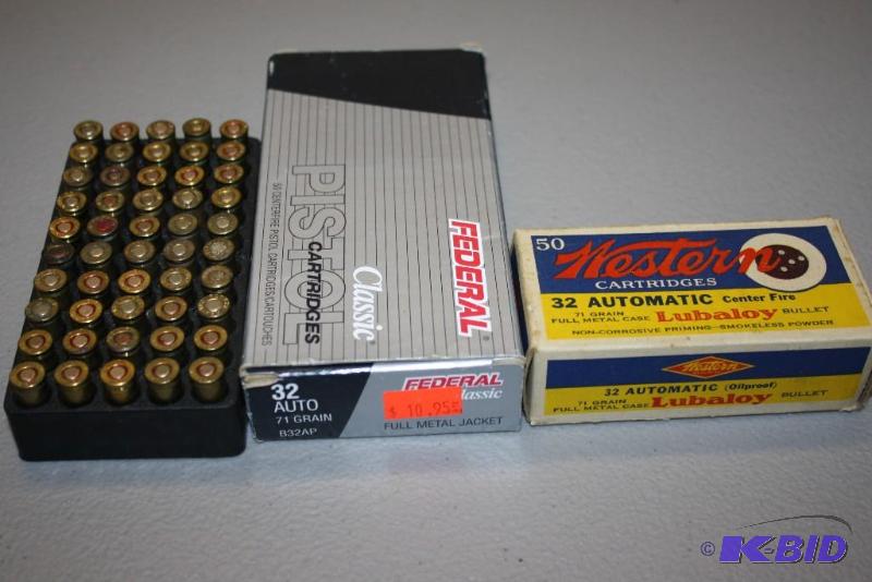 lot 518 image: Box Lot of (3) Including .32 Auto, App. 120...