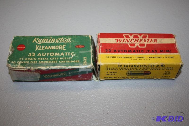 lot 521 image: Box Lot of (2) Including 32 Auto, 7.65MM, Ap...