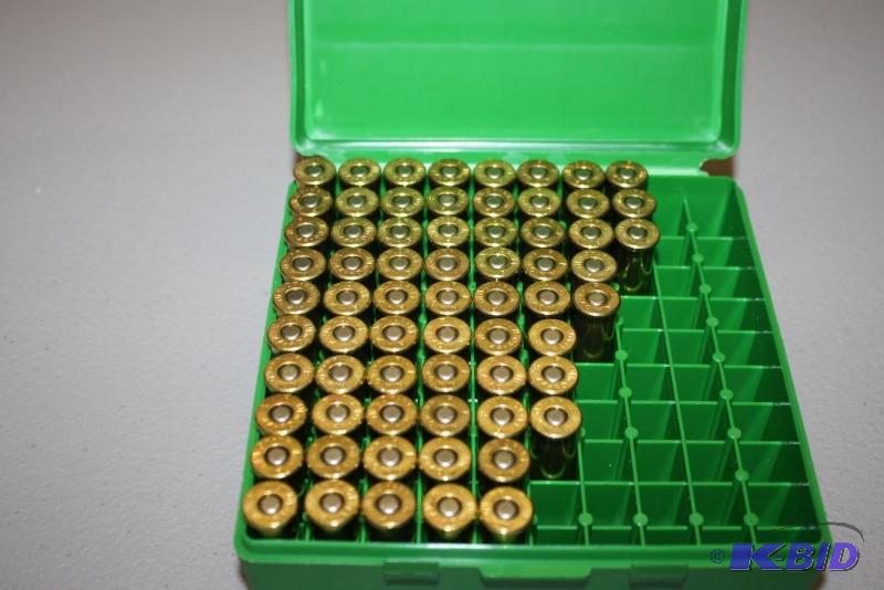 lot 525 image: Plastic Ammo Case Including 44-40 Win. App. ...