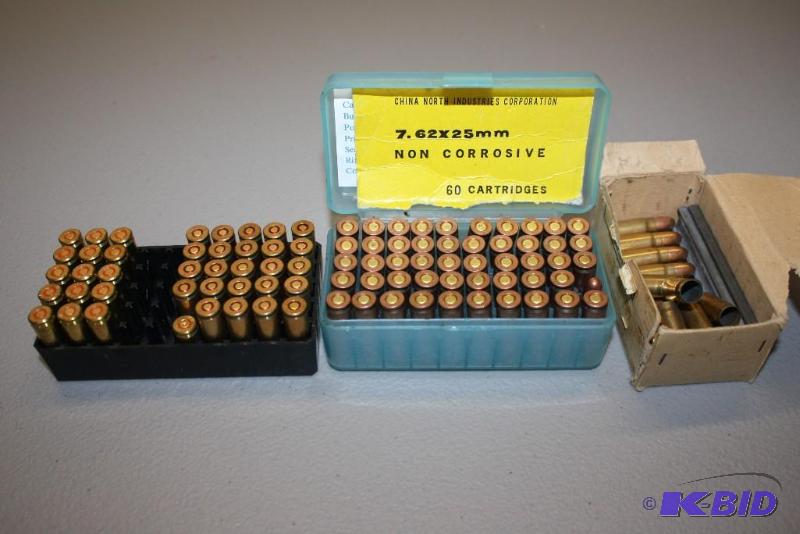 lot 527 image: Box Lot of (3) Including 7.62 x 25mm, App. 1...