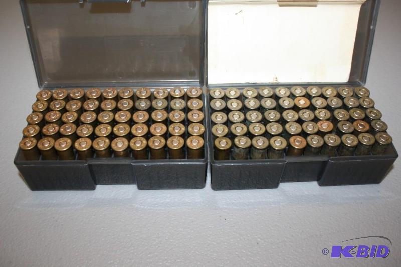 lot 531 image: Plastic Ammo Case Lot of (2) Including 44 Re...