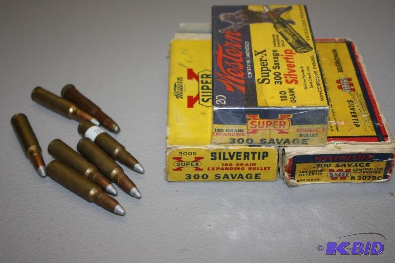 lot 536 image: Box Lot of (3) Including 300 Savage, App. 65...