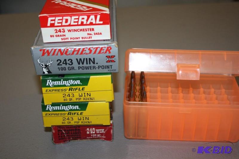 lot 539 image: Miscellaneous 245 Winchester ammo app. 105 c...