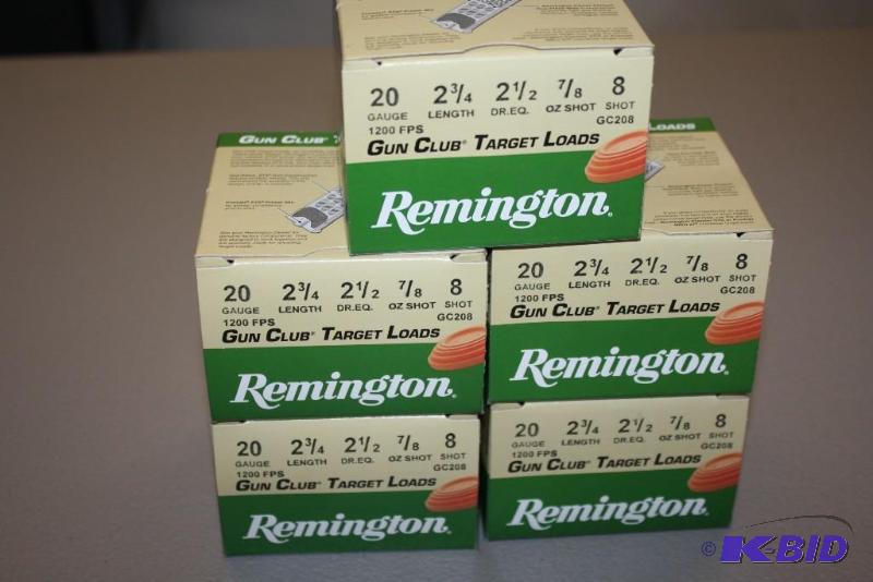lot 542 image: Remington Gun Club Target Loads 20 gauge 2 3...