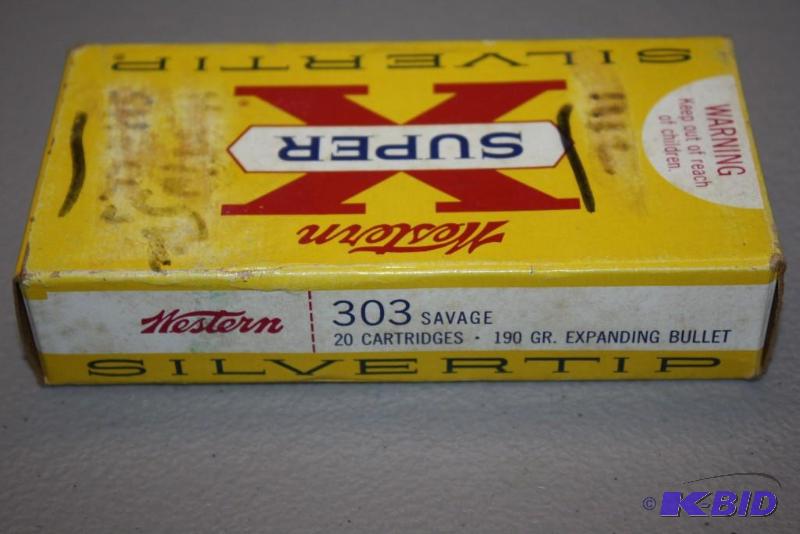 lot 555 image: Wester Super-X Silvertip 303 Savage ammo app...