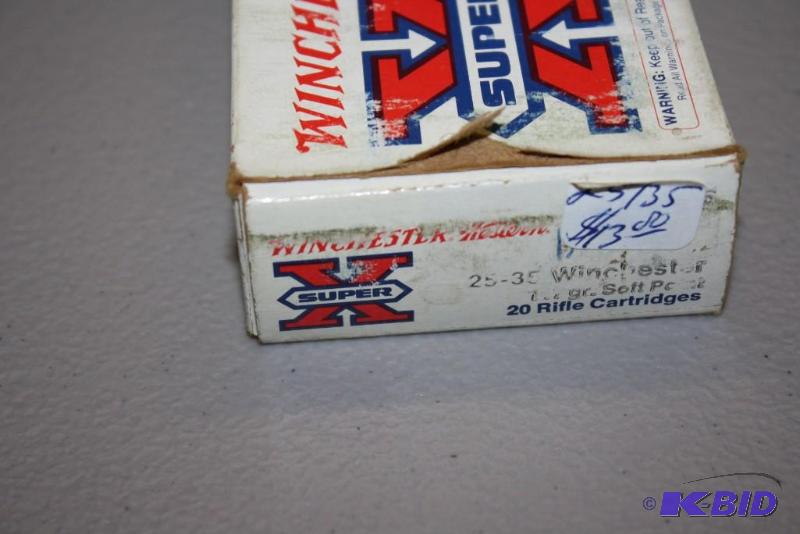 lot 566 image: Miscellaneous 25-30 Win ammo app. 20 ct....
