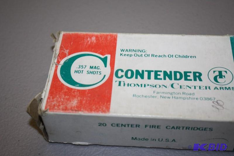 lot 570 image: Contender .357 Magnum Hot Shots app. 20 ct....
