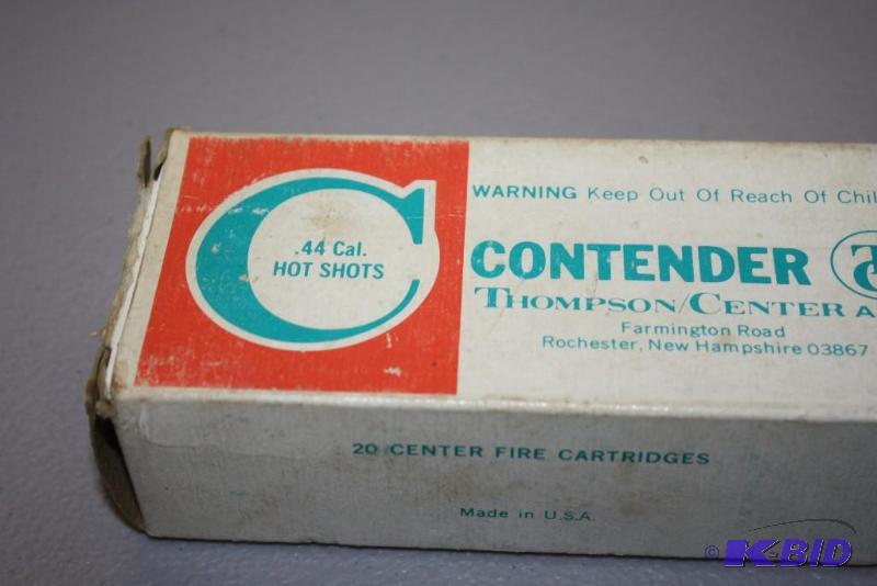 lot 572 image: Contender .44 Cal Hot Shots app. 20 ct....