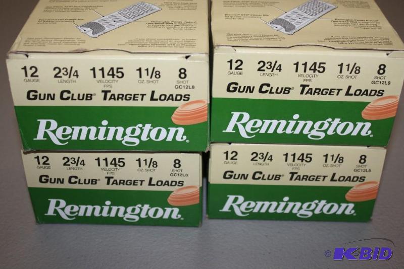 lot 573 image: Remington Gun Club Target Loads 12 gauge 2 3...