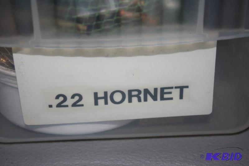 lot 585 image: Lot of (8) including .22 hornet casings app...