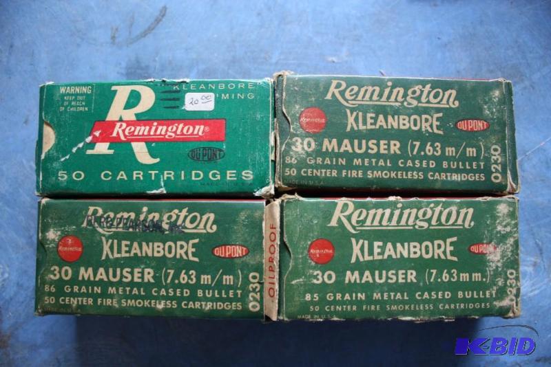 lot 60 image: Remington Mauser ammo app. 120...