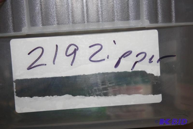 lot 600 image: Bin of 219 Zipper casings app. 40 ct....