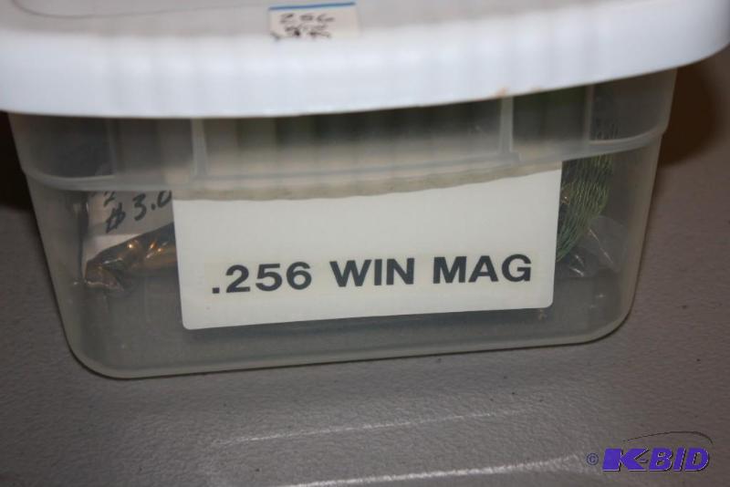 lot 602 image: Bin of 256 Winchester Magnum casings app. 30...