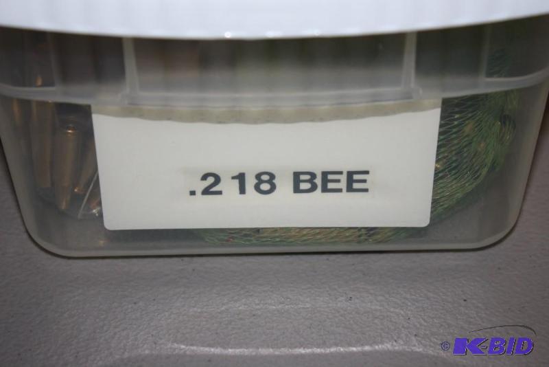 lot 603 image: Bin of 218 BEE casings app. 400 ct....