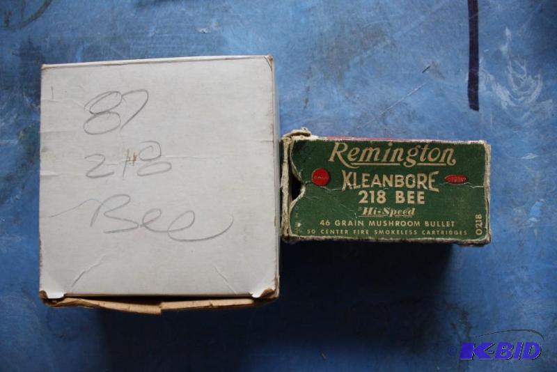 lot 62 image: Remington Klean-Bore 218 Bee ammo app. 135...