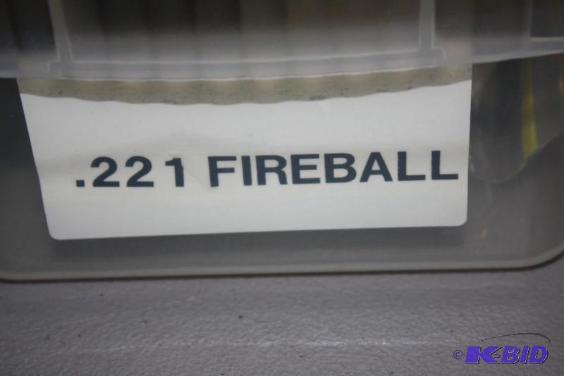 lot 622 image: Bin of .221 Fireball casings app. 200 ct....