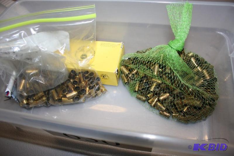 lot 630 image: Bin of .32 Auto casings app. 250 ct....