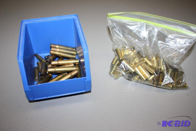 lot 661 image: Lot of (2) items Bag of 30-30 Win casings, a...