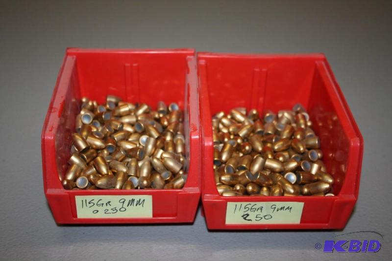 lot 669 image: Container Lot of (2) 9mm x 14.44 bullets app...