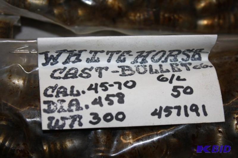 lot 673 image: Bag of White Horse Cast Bullet Company 45-70 ...