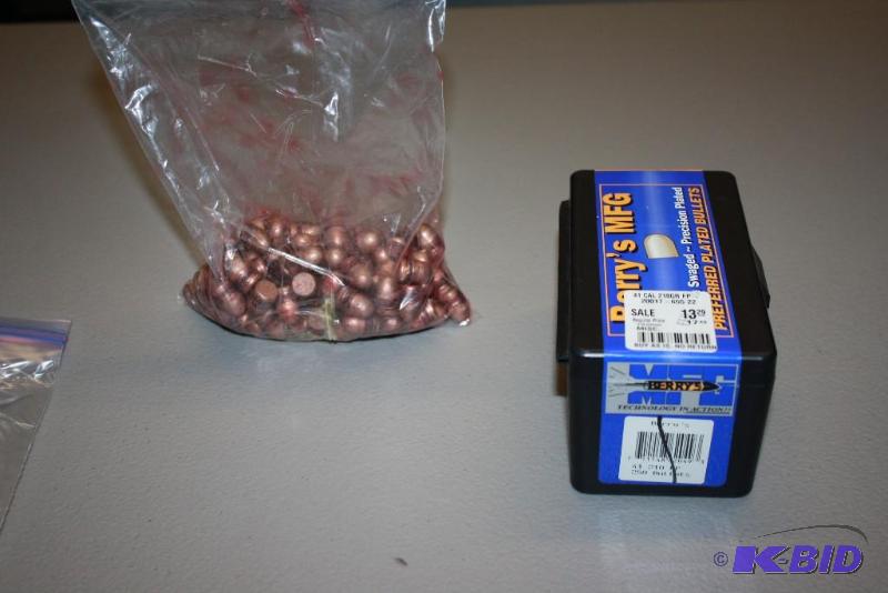 lot 711 image: Box Lot of (2) 41 Cal 210 Grain bullets app....