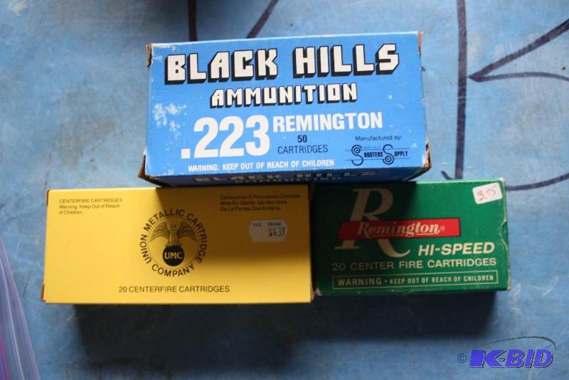 lot 72 image: Miscellaneous .223 Remington app. 80 ct....