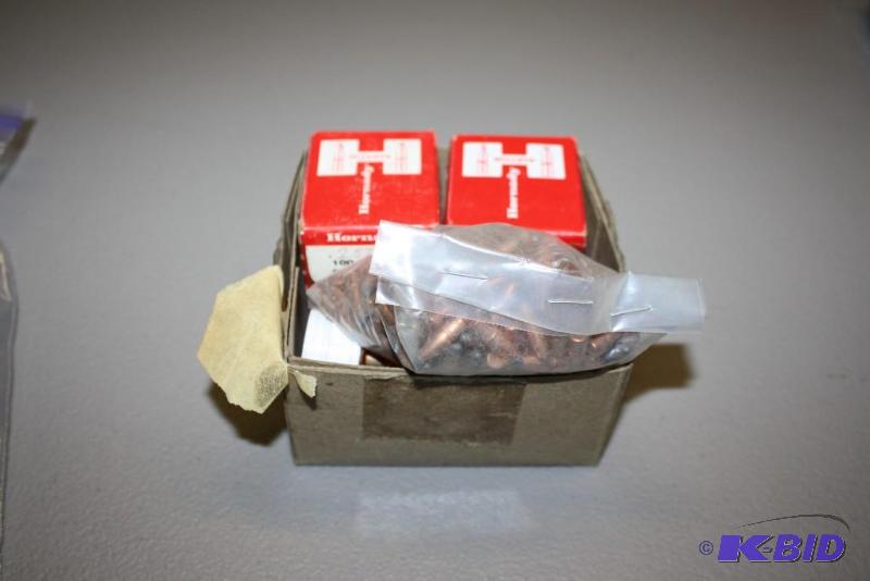 lot 722 image: Box Lot of Bullets Including 22 Cal .224 Ho...