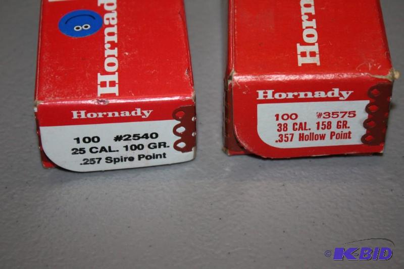 lot 745 image: Box Lot of (2) Bullets 25 Cal .257 Spine Poi...