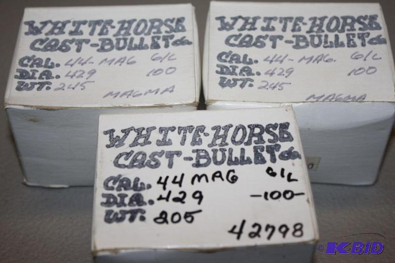 lot 747 image: Box Lot of (3) 44 Mag .429 DIA 245 Grain bull...