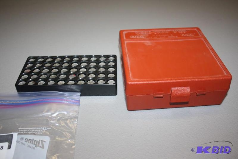 lot 758 image: Box Lot of (2) 45 Cal Lead Shot bullets app....