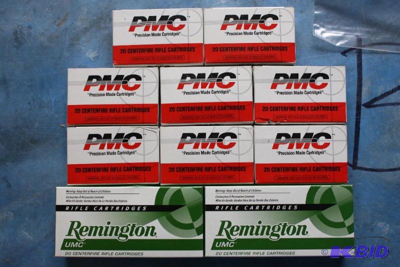 lot 76 image: Remington .223 UMC app. 40 ct. PMC .223 app...