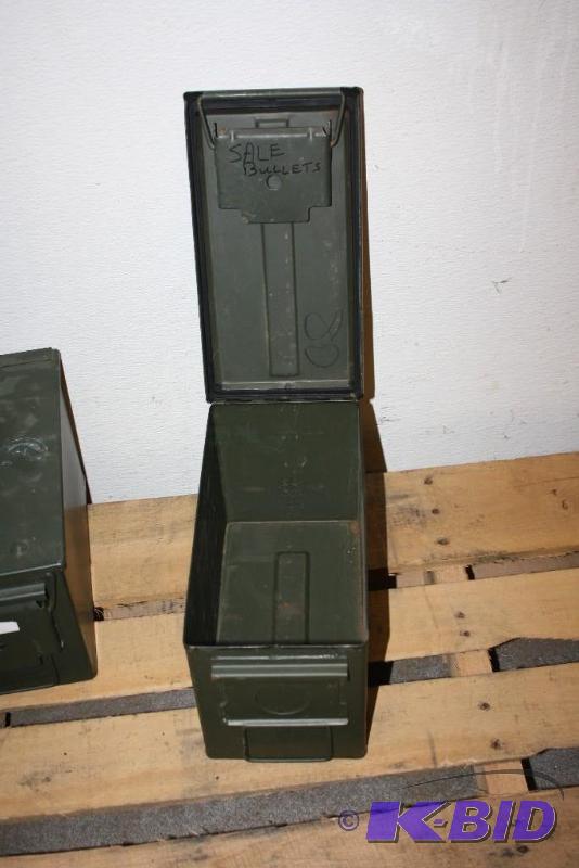 lot 761 image: Military Green Ammo Can 12" x 8" x...