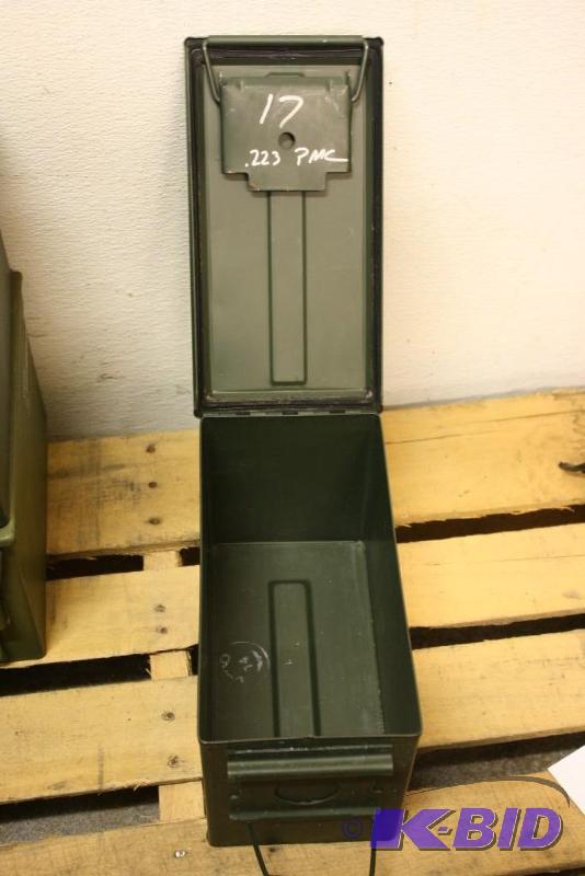 lot 766 image: Military Green Ammo Can 12" x 8" x...
