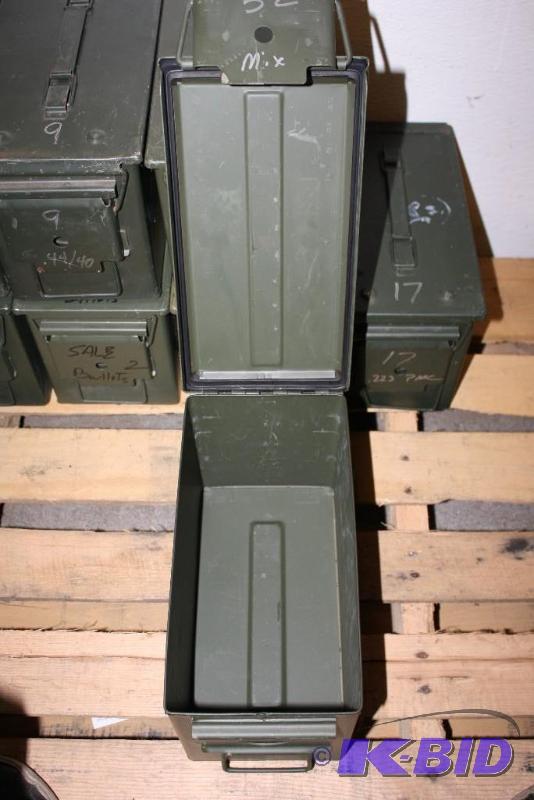 lot 767 image: Military Green Ammo Can 12" x 8" x...