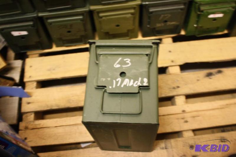 lot 775 image: Military Green Ammo Can 12" x 7" x...