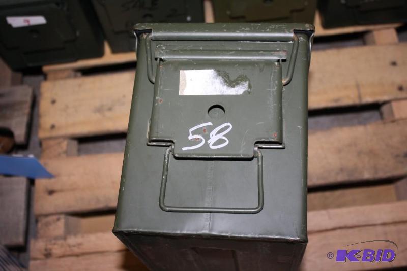 lot 779 image: Military Green Ammo Can 12" x 7" x...