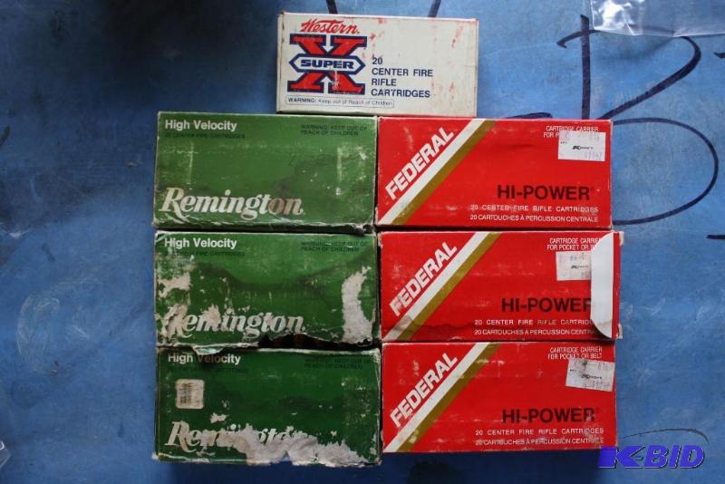 lot 78 image: Miscellaneous 35 Remington ammo app. 160 ct....