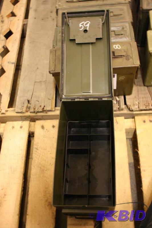 lot 800 image: Military Green Ammo Can 12" x 7" x...