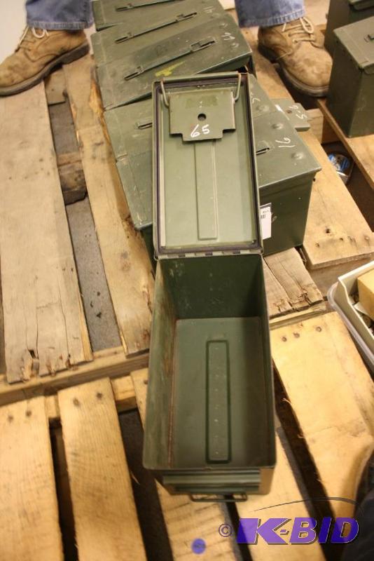 lot 810 image: Military Green Ammo Can 12" x 7" x...