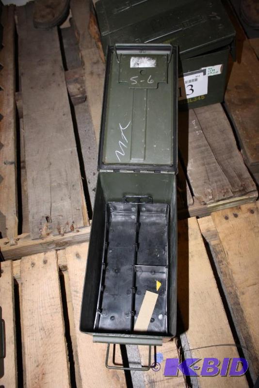 lot 812 image: Military Green Ammo Can 12" x 7" x...