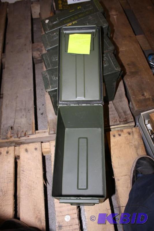 lot 817 image: Lot of (2) Military Green Ammo Can 11" ...