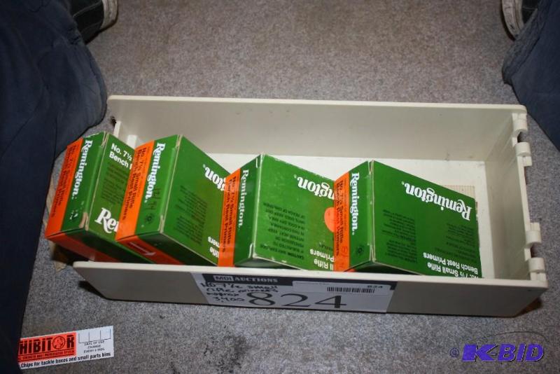 lot 824 image: Box Lot of (4) 7 12 Small Rifle Primers app...