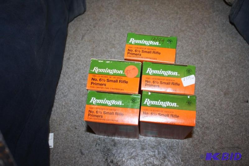lot 826 image: Box Lot of (3) No. 6 12 Small Rifle Primers...
