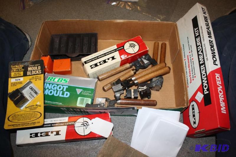 lot 857 image: Box Lot Including Bullet Molds Ingot Moulds...