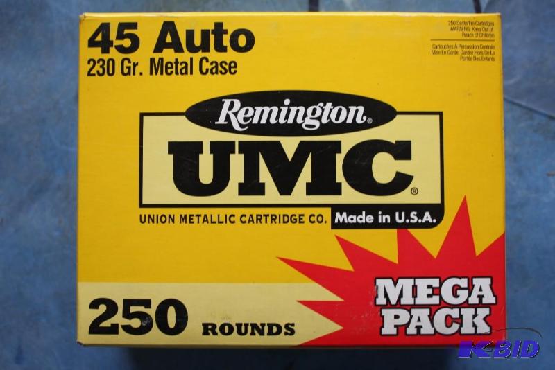 lot 86 image: Remington 45 Auto UMC ammo app. 250 ct....