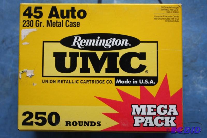 lot 87 image: Box Lot Including Remington 45 Auto UMC ammo...
