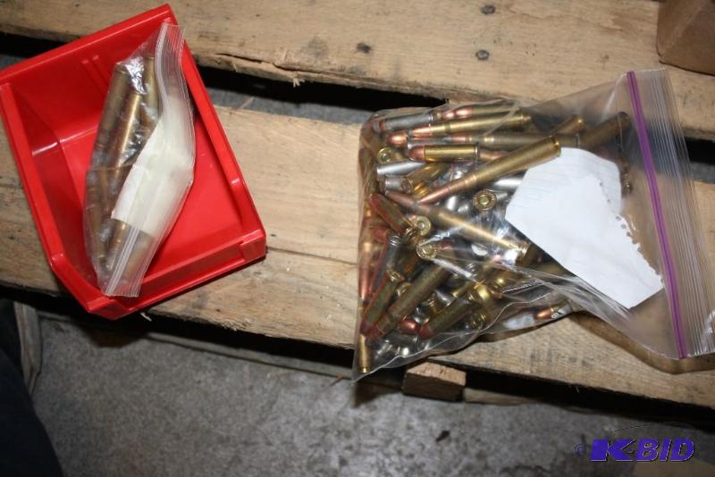 lot 875 image: Bag Lot of (2) Miscellaneous ammo app. 120 c...